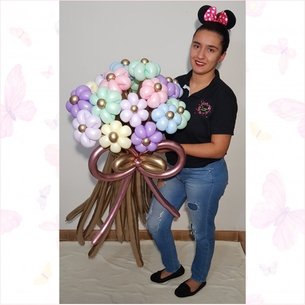 Bouquet Floral hecho en Globos Bouquet Floral hecho en Globos