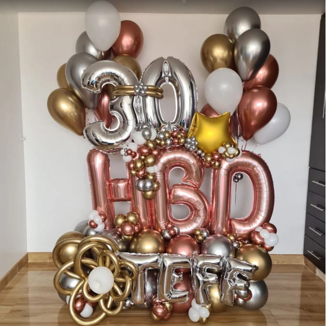HBD Balloon Set