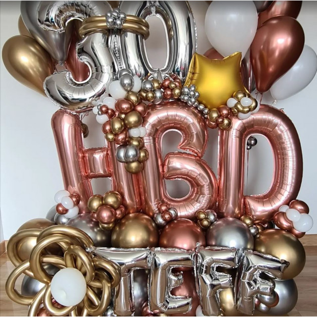 HBD Balloon Set